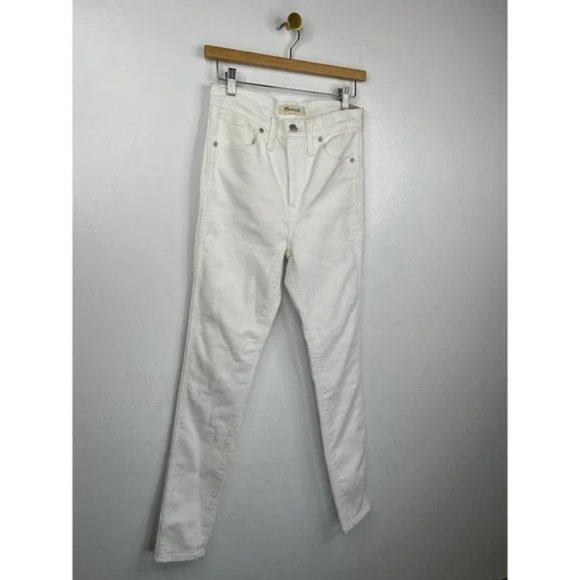 Madewell 10" High-Rise Skinny Jeans Stretch Women's Pure White Size: 27 NWT - Picture 4 of 7